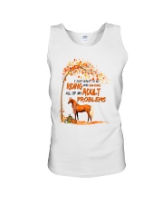 horse go riding ignore adult problems autumn Unisex Tank tile