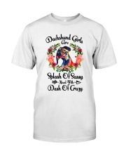 Dachshund Girls Premium Fit Mens Tee tile