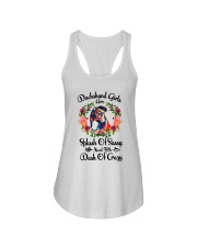 Dachshund Girls Ladies Flowy Tank tile