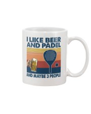 beer padel may be 3 people Mug tile