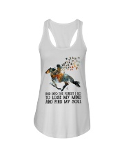 Horse funny all over print dress Ladies Flowy Tank tile