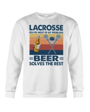 Lacrosse beer solve problems vintage Crewneck Sweatshirt tile