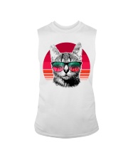 Cat retro design Sleeveless Tee tile