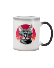 Cat retro design Color Changing Mug tile
