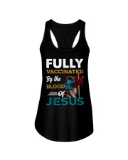 fully vaccinated by the blood of jesus Horse 1 Ladies Flowy Tank tile