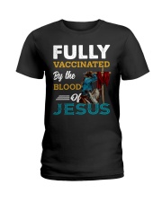 fully vaccinated by the blood of jesus Horse 1 Ladies T-Shirt tile