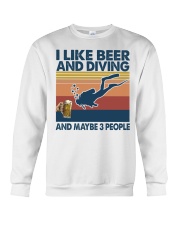 beer diving man may be 3 people Crewneck Sweatshirt tile
