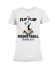 Basketball flip flop kinda girl Premium Fit Ladies Tee tile