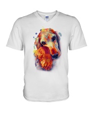 cocker spaniel V-Neck T-Shirt tile