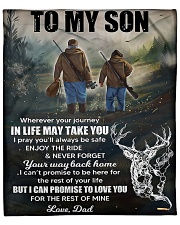 Deer hunting - To my son Fleece Blanket - 50" x 60" front