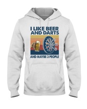 beer darts may be 3 people Hooded Sweatshirt front