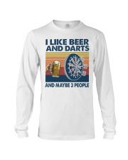 beer darts may be 3 people Long Sleeve Tee tile