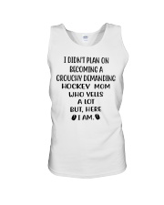 Hockey mom yells a lot Unisex Tank tile
