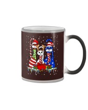 three cats chritsmas and gift Color Changing Mug tile
