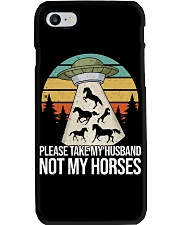 please take my husband not my horses Phone Case tile