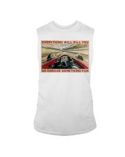 something fun car racing vintage 4 Sleeveless Tee tile
