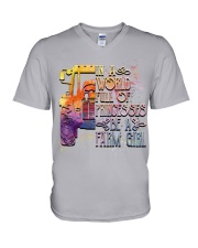 FARM GIRL 4 V-Neck T-Shirt tile