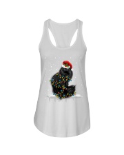 cat christmas Ladies Flowy Tank tile