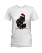 cat christmas Ladies T-Shirt tile