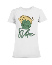 Nope Cat Premium Fit Ladies Tee tile