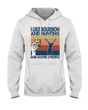 bourbon hunting may be 3 people Hooded Sweatshirt tile
