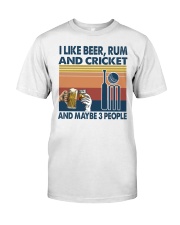 beer rum cricket may be 3 people Premium Fit Mens Tee tile
