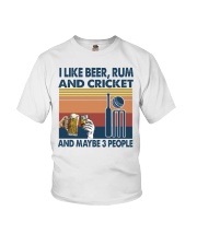 beer rum cricket may be 3 people Youth T-Shirt tile