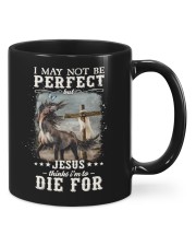 I may not be perfect but jesus thinks I'm to die for Mugs tile