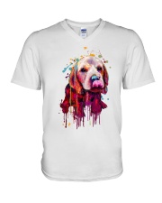 cocker spaniel V-Neck T-Shirt tile
