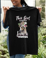 This Girl Runs On Jesus And Horses Funny Classic T-Shirt apparel-classic-tshirt-lifestyle-front-130
