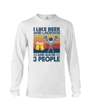 Lacrosse beer 3 people Long Sleeve Tee tile