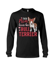 This mom loves her bull terrier Long Sleeve Tee tile