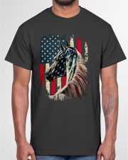 horse american flag Classic T-Shirt garment-tshirt-unisex-front-03