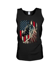 horse american flag Unisex Tank tile