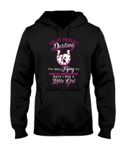 high heels darling I've been trying to keep my heels down Hooded Sweatshirt tile