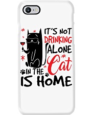 drinking cat Phone Case tile