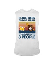 baseball beer 3 people Sleeveless Tee tile