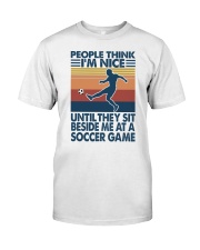 people think I am nice until soccer game Premium Fit Mens Tee tile