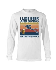 beer diving girl may be 3 people Long Sleeve Tee tile
