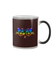 Cat Bicycle Design Color Changing Mug tile
