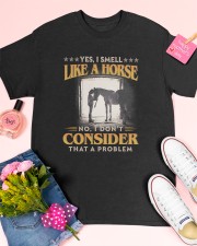 I smell like a horse Classic T-Shirt apparel-classic-tshirt-lifestyle-front-185