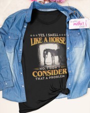 I smell like a horse Classic T-Shirt apparel-classic-tshirt-lifestyle-front-186