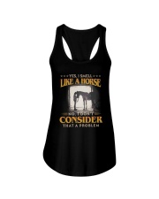 I smell like a horse Ladies Flowy Tank tile