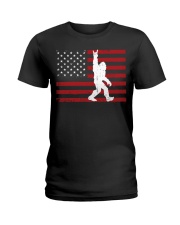 bigfoot usa Embroidered Hat Ladies T-Shirt tile
