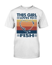 This girl love to fish Premium Fit Mens Tee tile