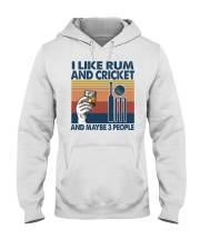 rum cricket may be 3 people Hooded Sweatshirt front