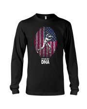 baseball fingerprint usa dna Long Sleeve Tee tile