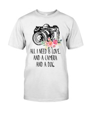 camera 2 all need is love dog Classic T-Shirt tile