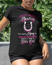 high heels darling I've been trying to keep my heels down Classic T-Shirt apparel-classic-tshirt-lifestyle-front-234