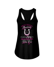 high heels darling I've been trying to keep my heels down Ladies Flowy Tank tile